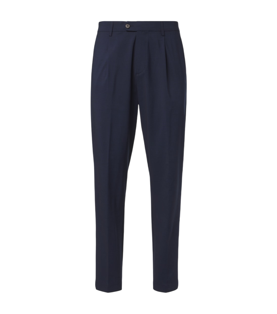 Eleventy Wool-blend straight pants