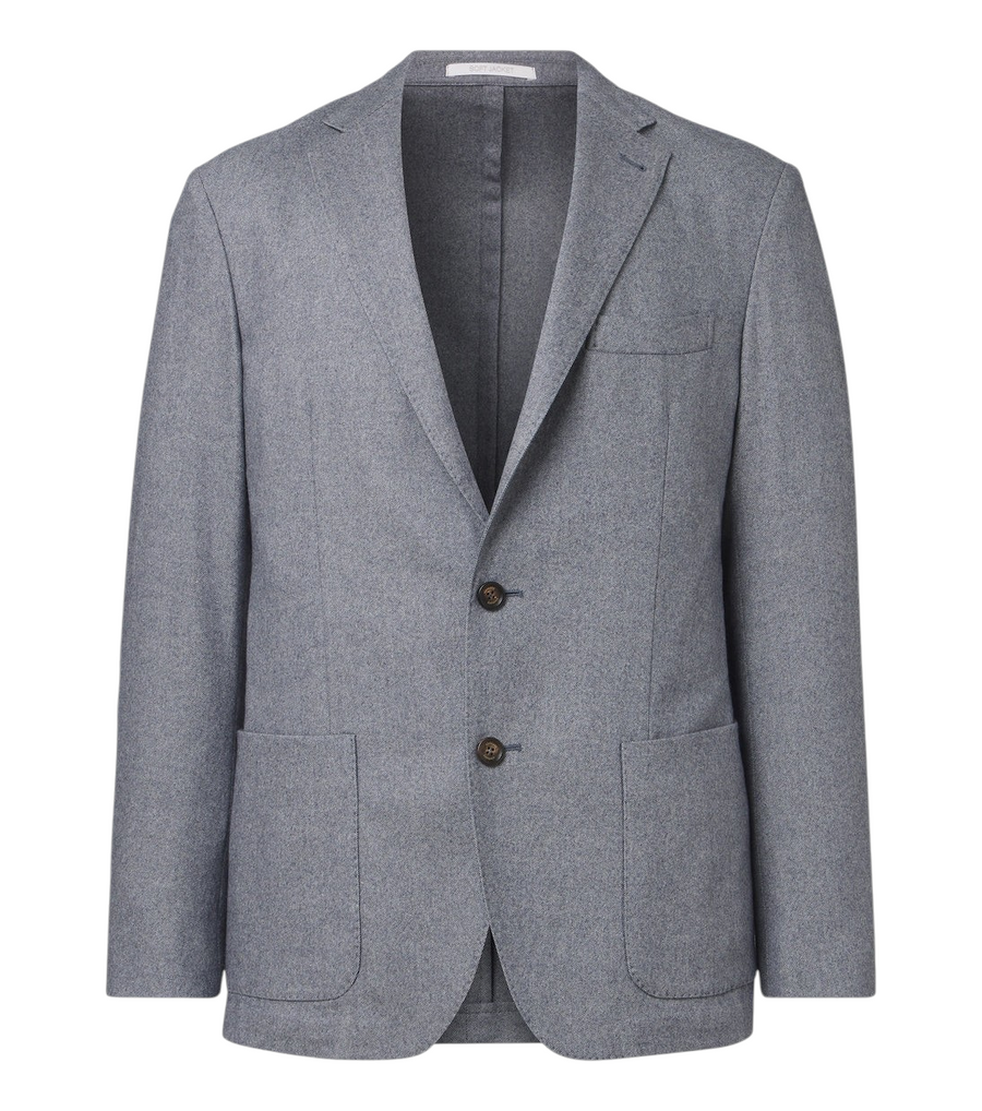 Eleventy Wool, cotton, and cashmere blazer