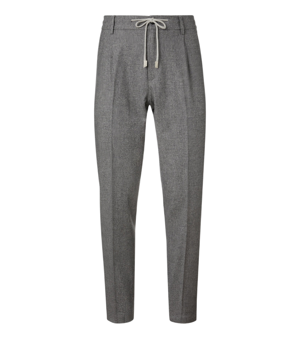 Eleventy Wool, cotton, and cashmere straight pants