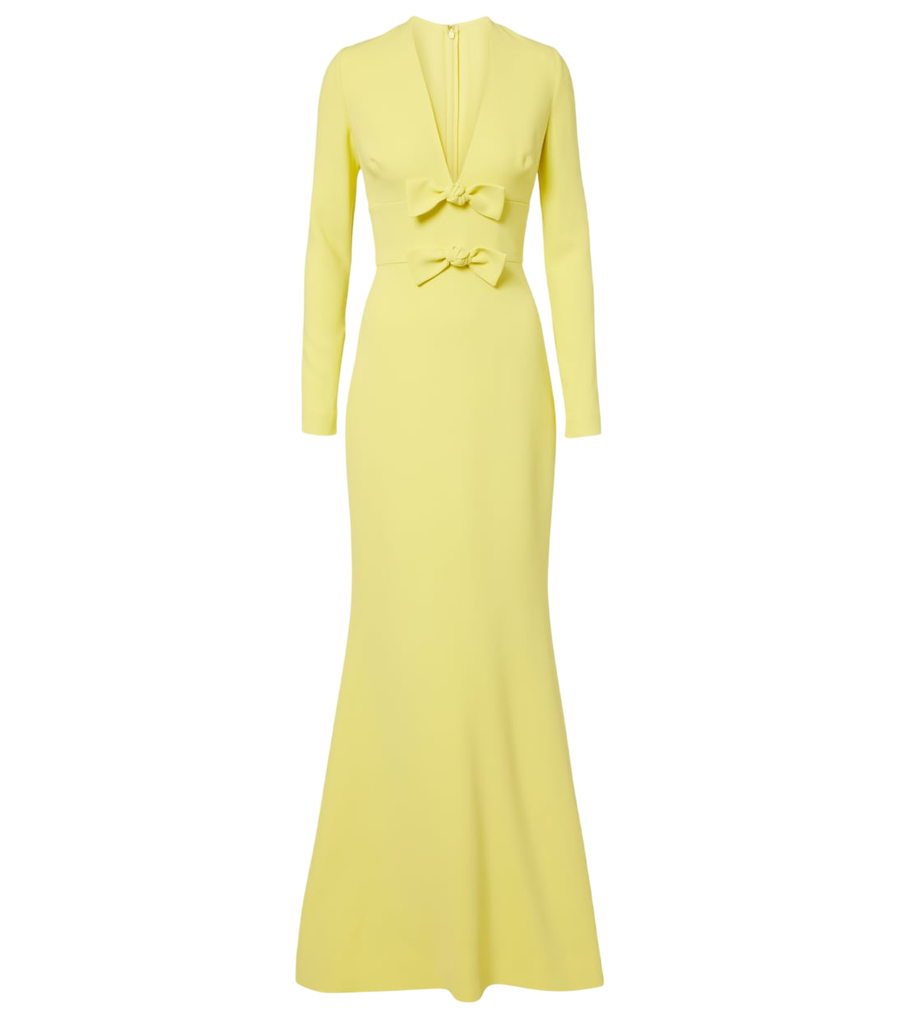 Elie Saab Bow-detail cady gown