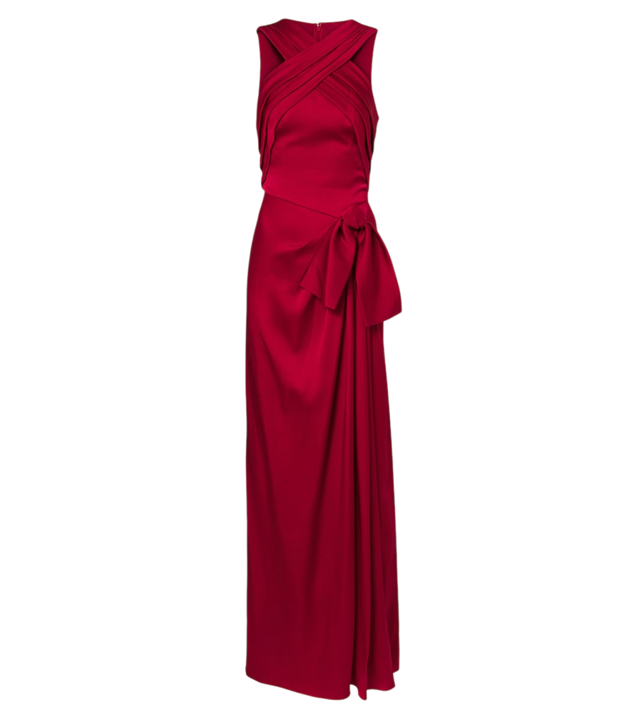 Elie Saab Draped halterneck satin gown