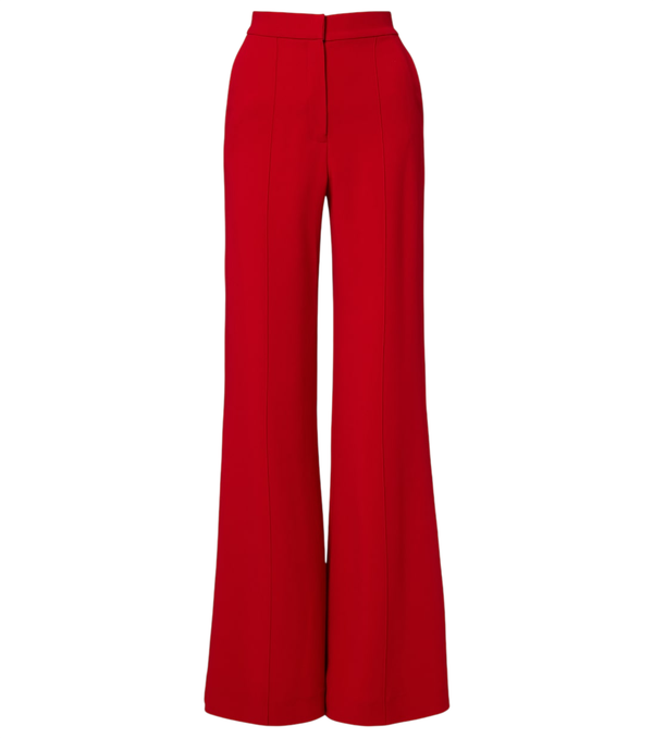 Elie Saab High-rise cady flared pants