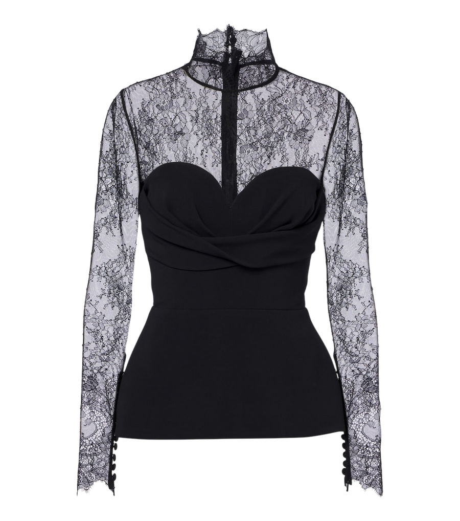 Haut bustier en dentelle Elie Saab