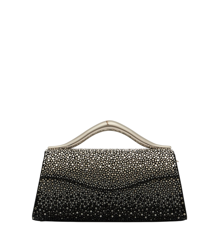 Sac à main à poignée supérieure Petit Wave orné Elie Saab