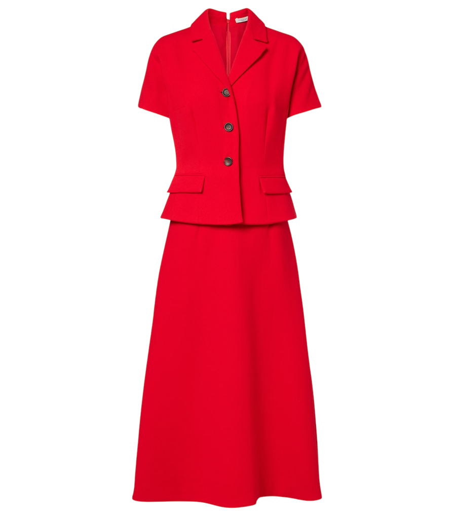Emilia Wickstead Alexina wool crêpe midi dress