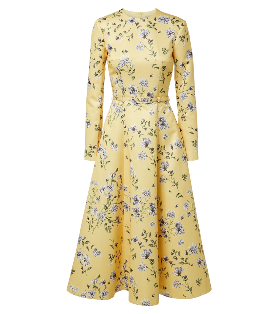 Robe midi à motif floral Capucine d'Emilia Wickstead