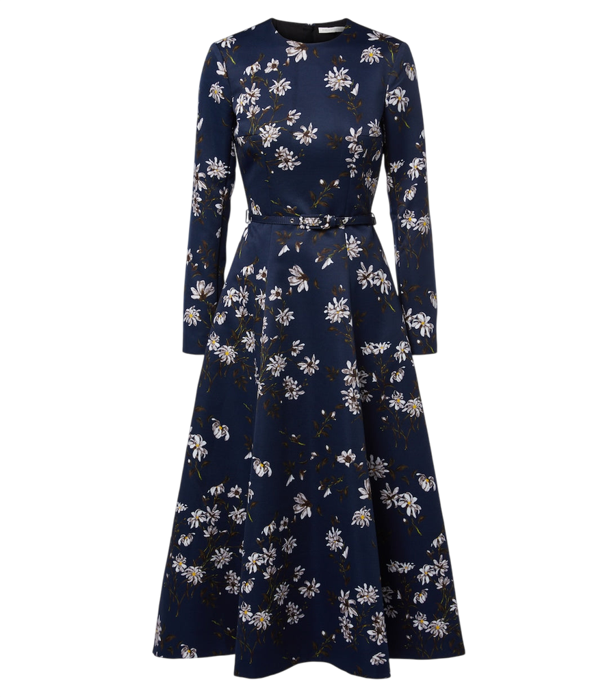 Emilia Wickstead Vestido midi Capucine floral