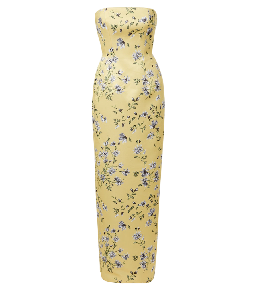 Vestido bustier floral Laelia de Emilia Wickstead