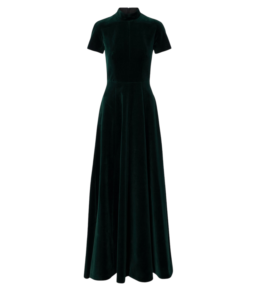 Emilia Wickstead Malinda cotton velvet gown