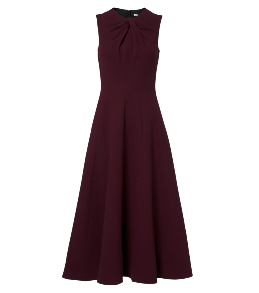 Robe midi froncée Meryl d'Emilia Wickstead
