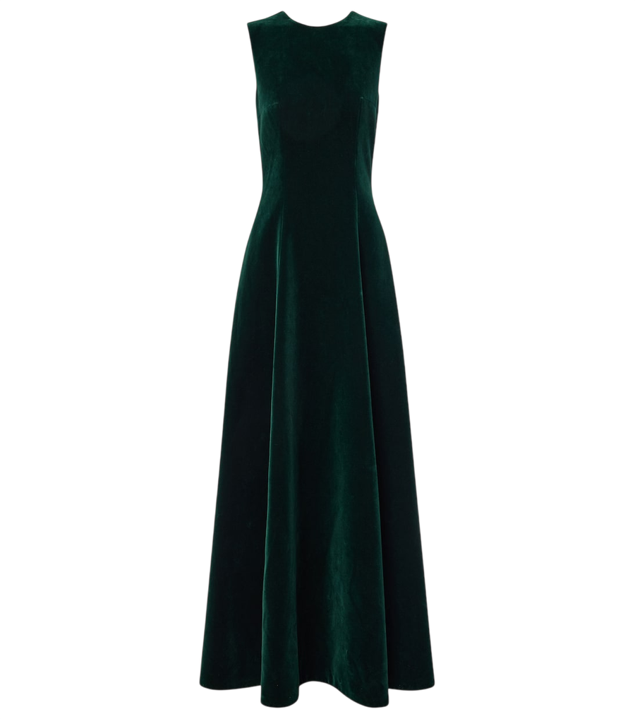 Robe en velours de coton Nodin Emilia Wickstead