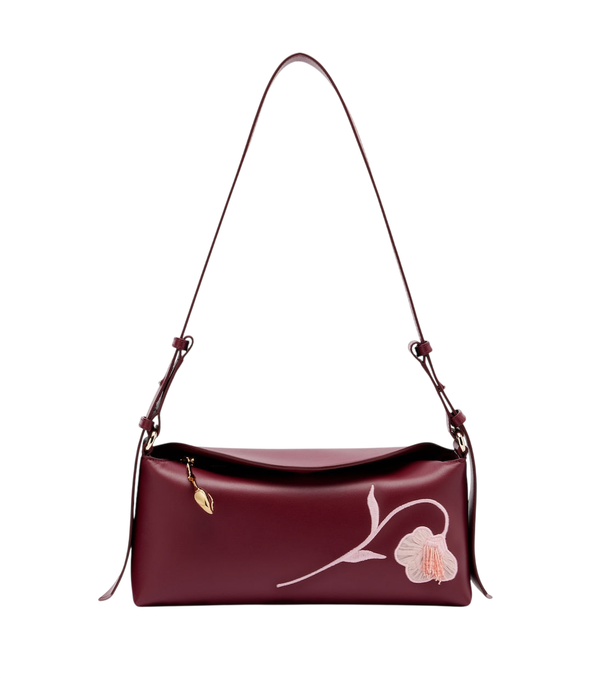 Erdem Bloom East West Medium leather shoulder bag