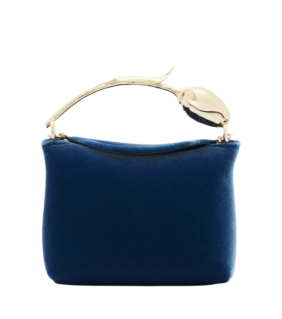 Erdem Bloom Micro velvet top-handle bag