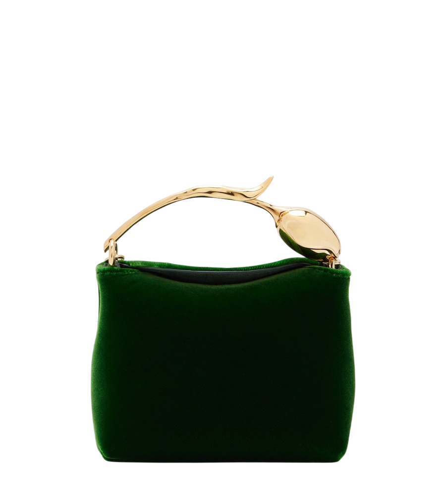 Erdem Bloom Micro velvet top-handle bag