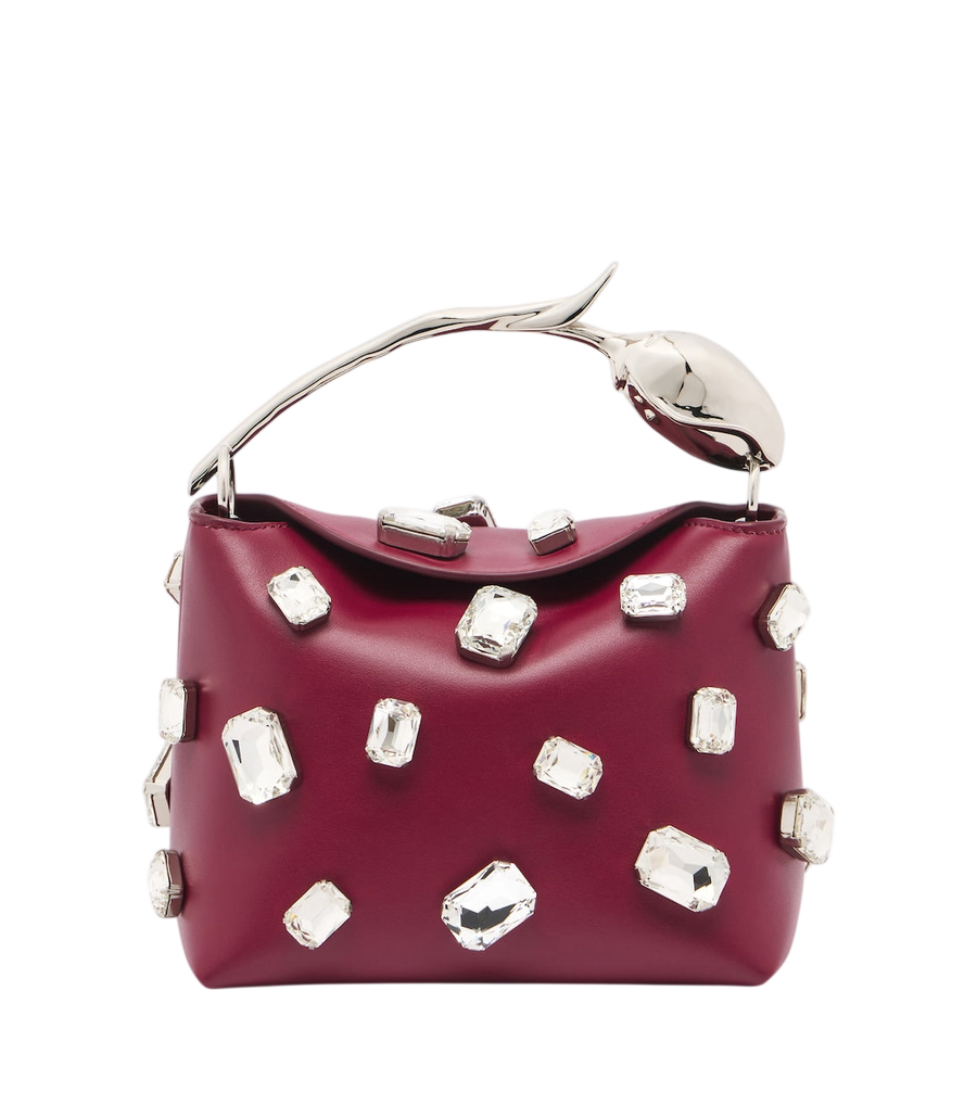 Bolso de mano mini Erdem Bloom con adornos
