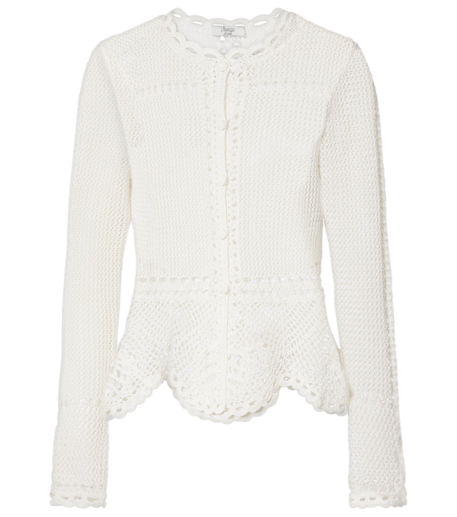 Erdem Crochet cotton cardigan