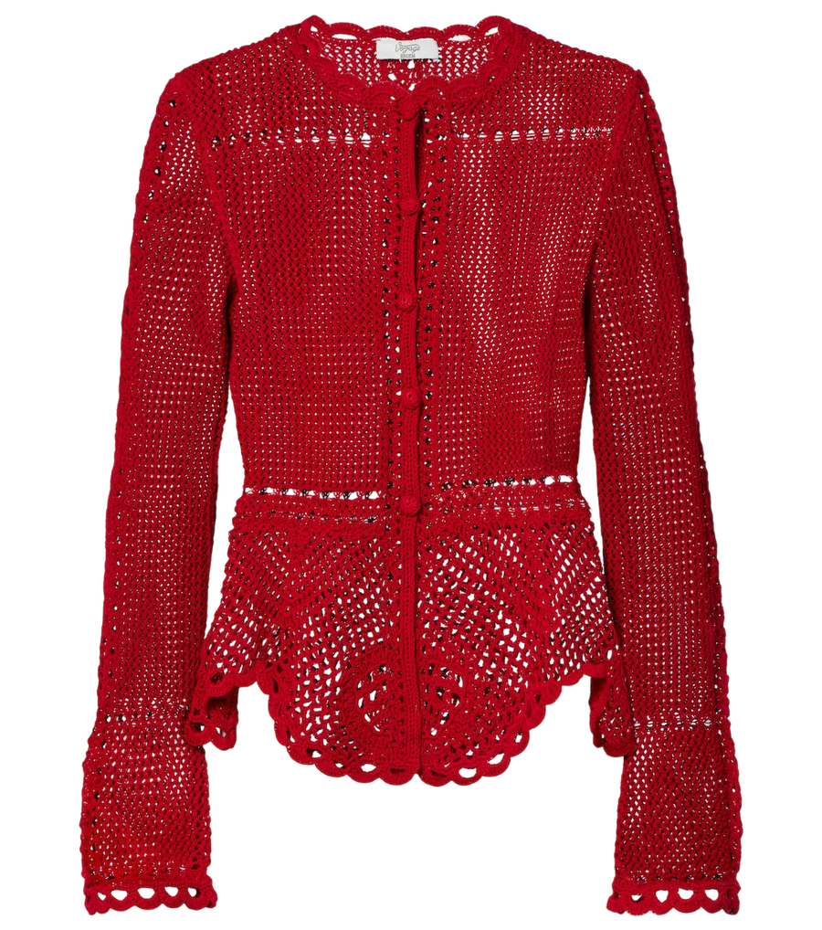 Erdem Crochet cotton cardigan
