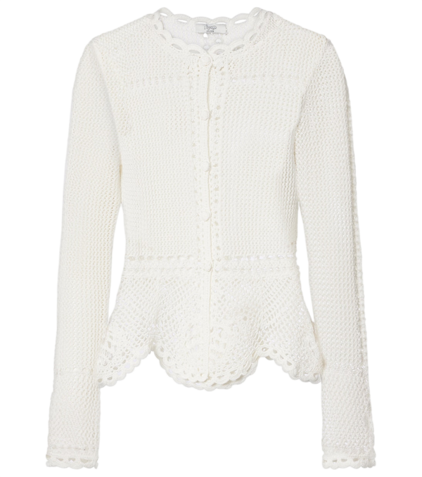 Erdem Crochet cotton cardigan