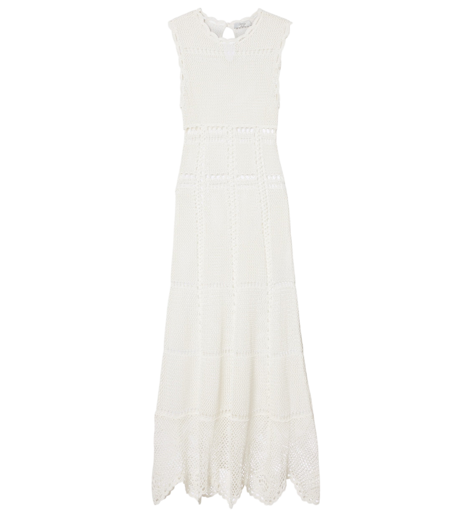 Erdem Crochet cotton midi dress
