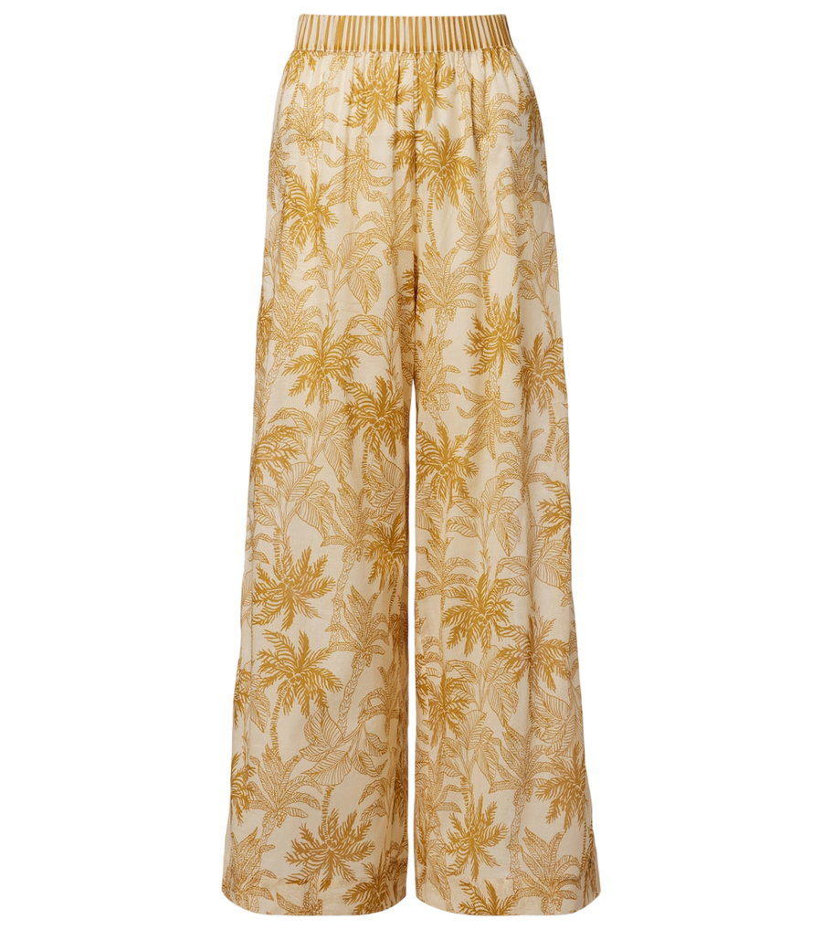 Eres Itinerant printed cotton wide-leg pants