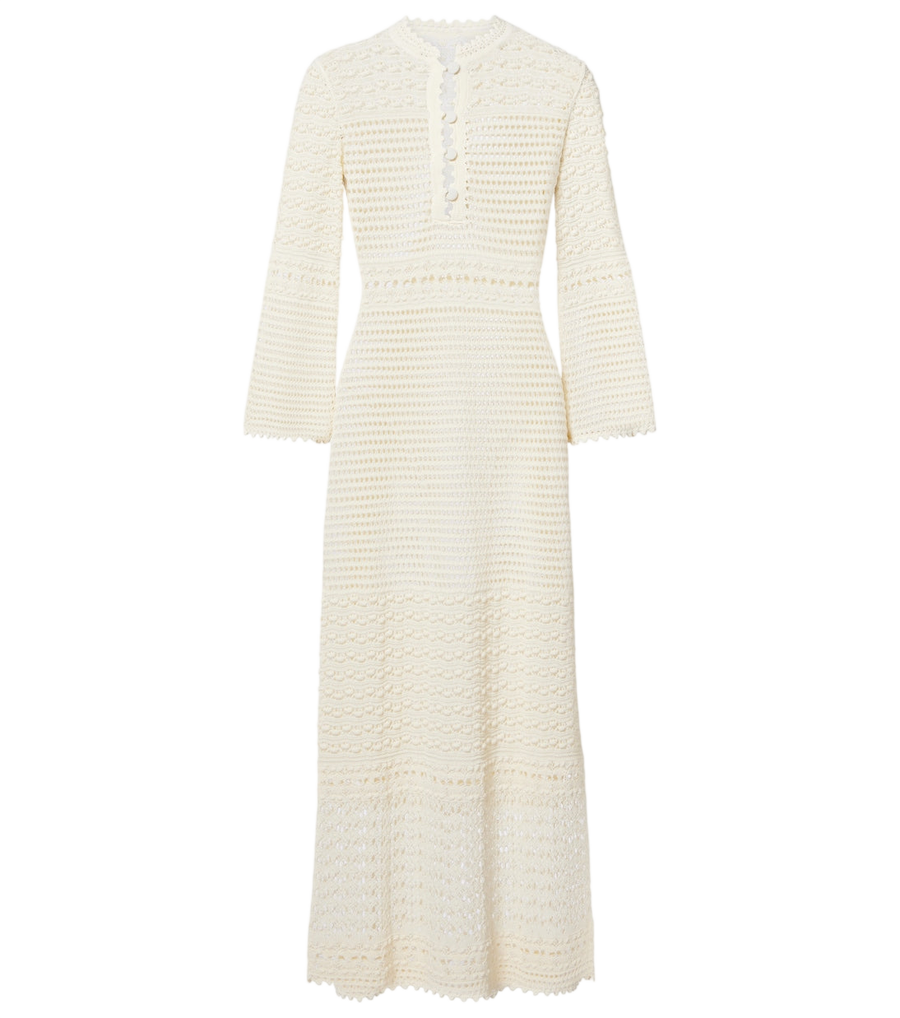 Eres Madone crochet midi dress