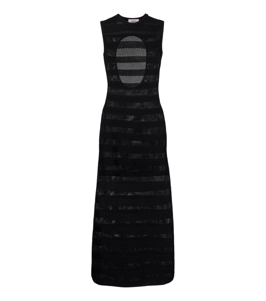 Vestido midi Eres Reguliere de mezcla de algodón a rayas