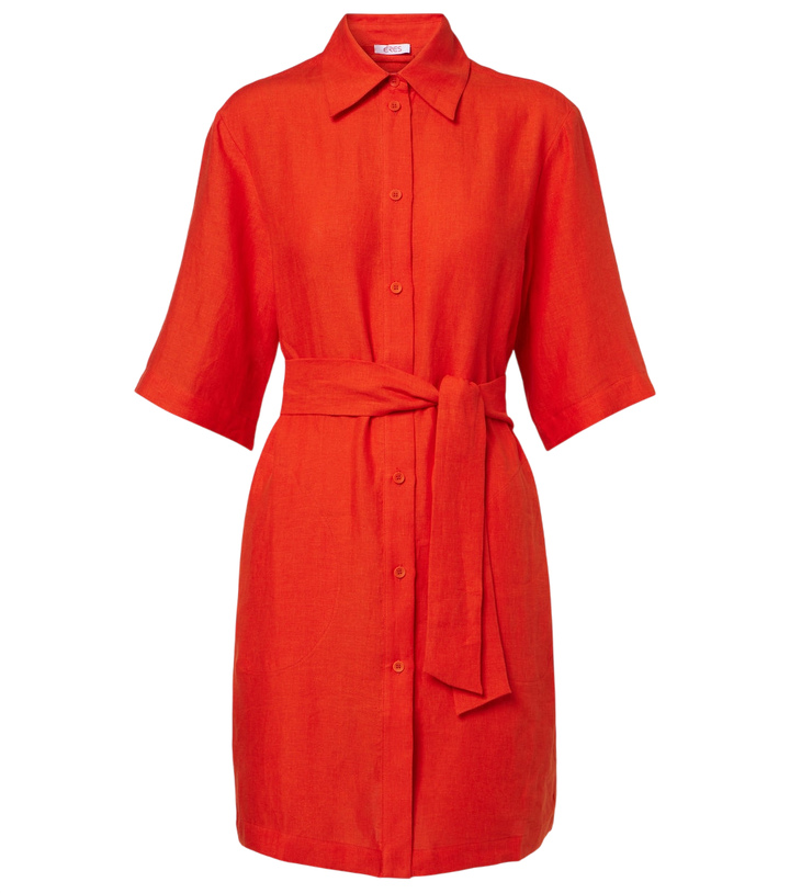 Eres Séducteur linen shirt dress [white-bg-v2:6fb8a116-b82c-491f-b7ae-b1016ee3316b]
