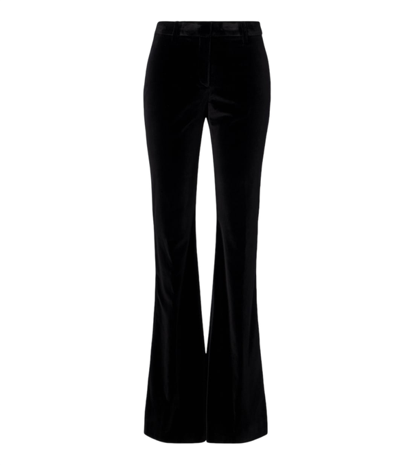 Pantalones acampanados de terciopelo de algodón de Etro