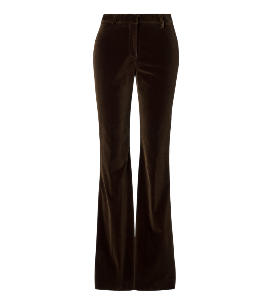 Etro Cotton velvet flared pants