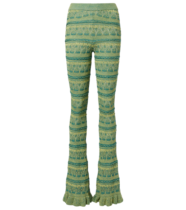 Etro Crochet cotton flared pants