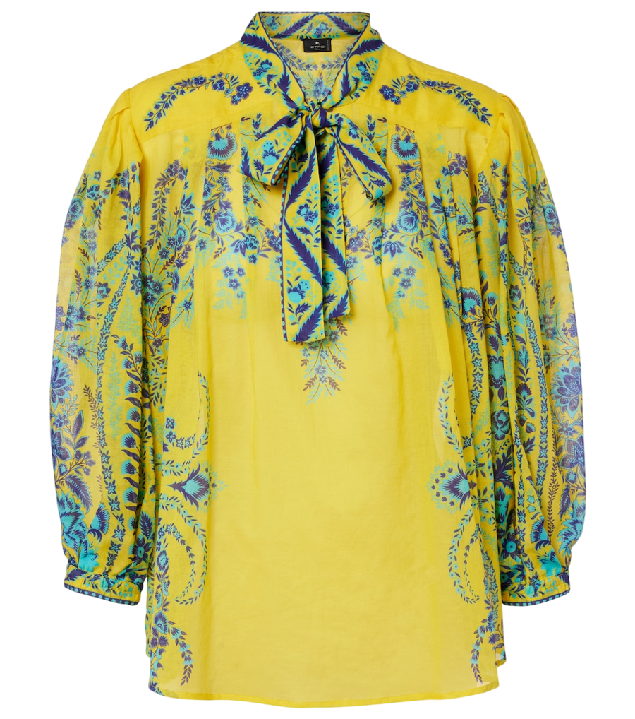 Top floral de algodón de Etro
