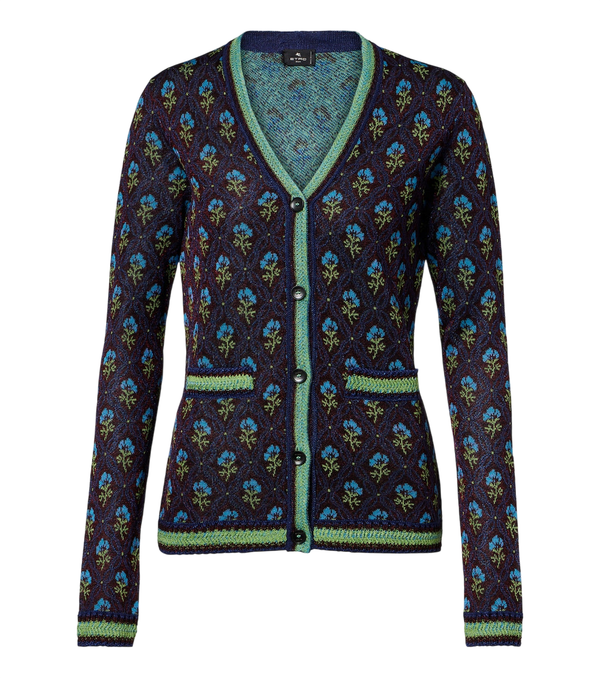 Etro Floral jacquard cardigan