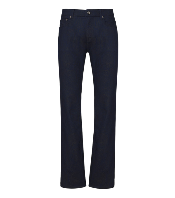 Etro Jacquard cotton-blend slim pants