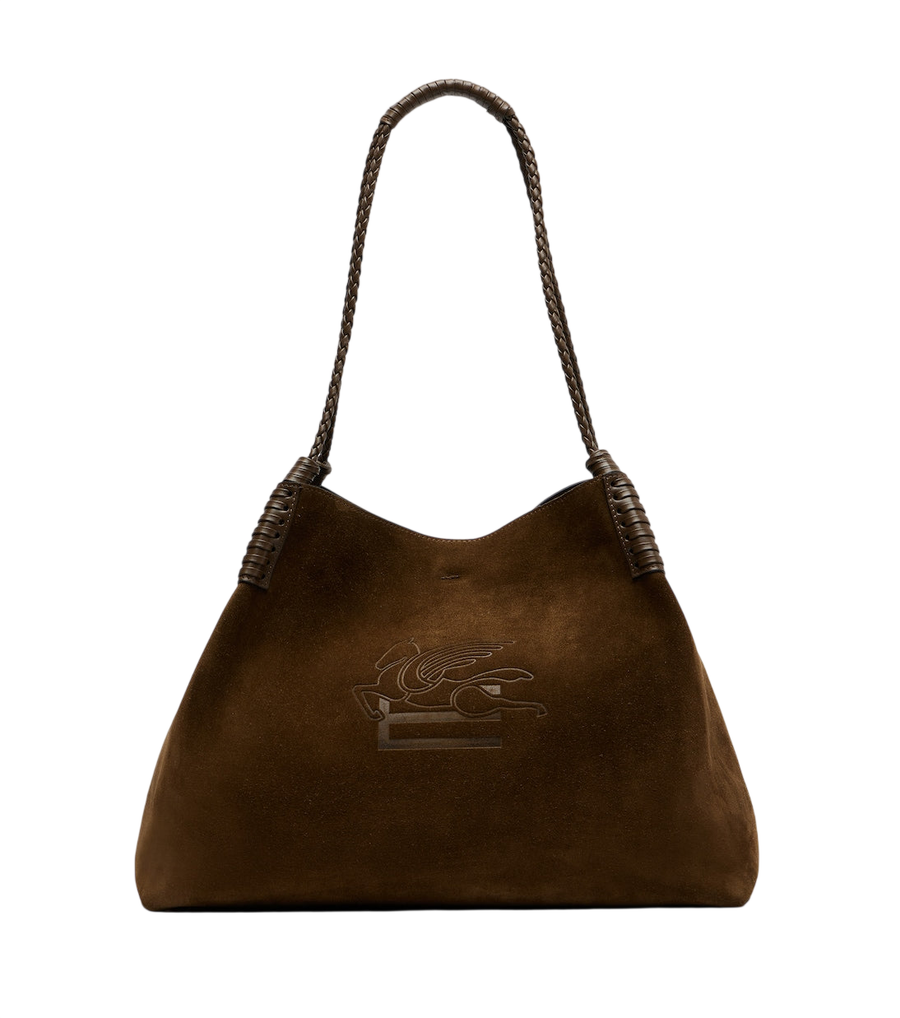 Etro Libra Large suede tote bag