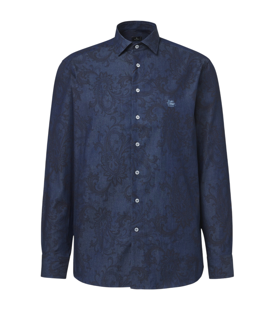 Etro Paisley denim shirt