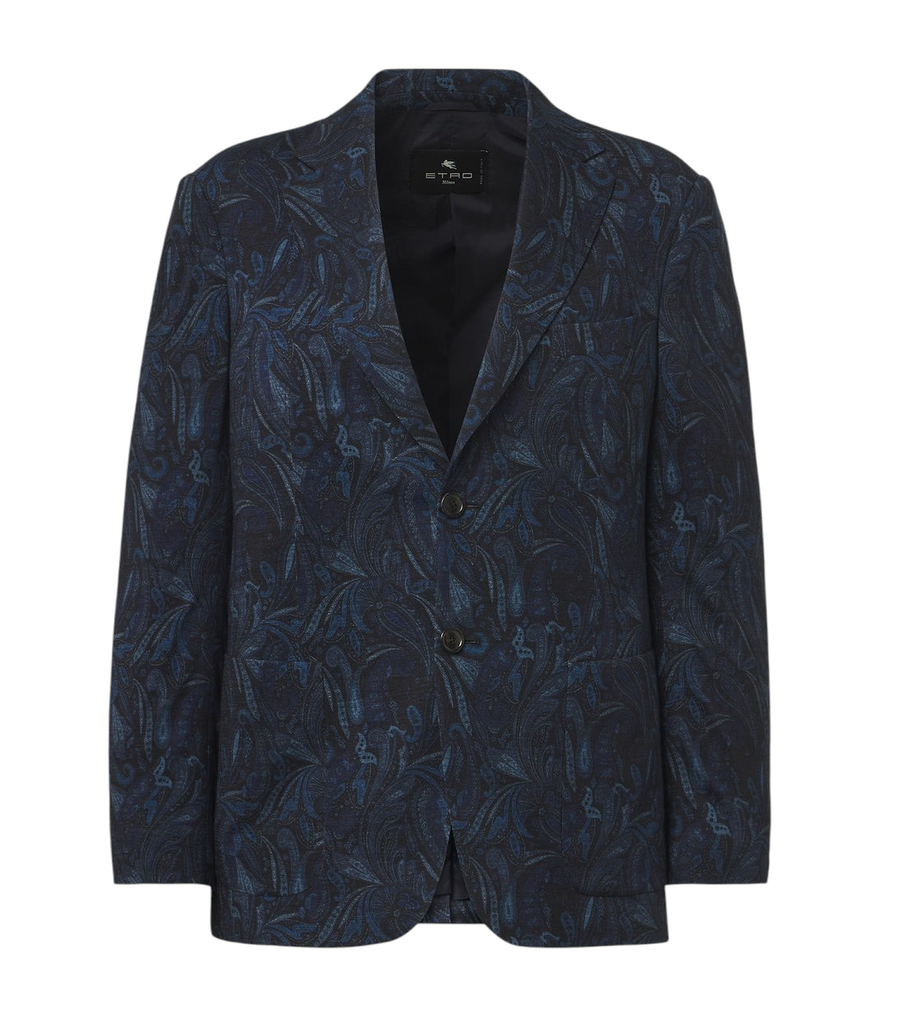 Etro Paisley wool-blend jacquard blazer