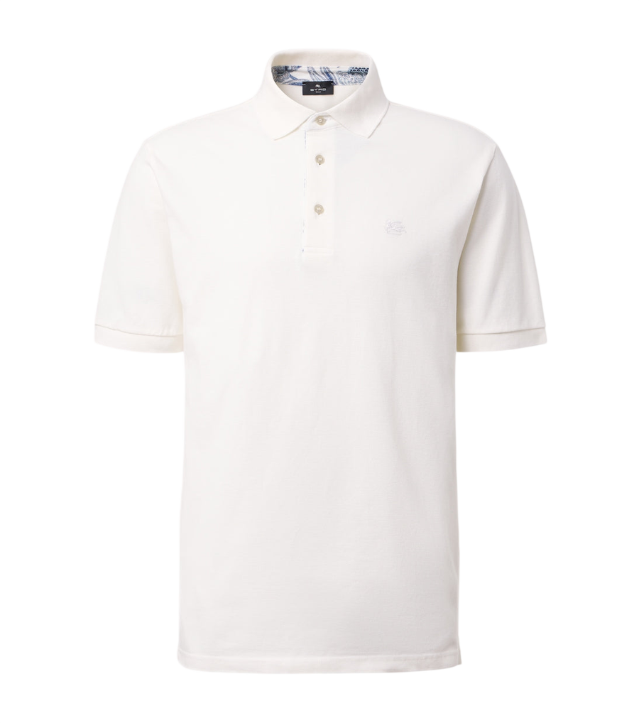 Etro Pegaso cotton piqué polo shirt