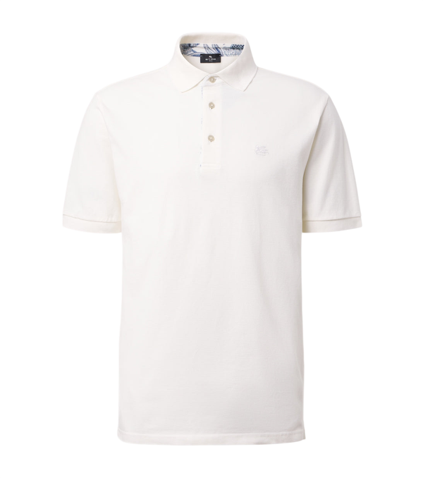 Etro Pegaso cotton piqué polo shirt
