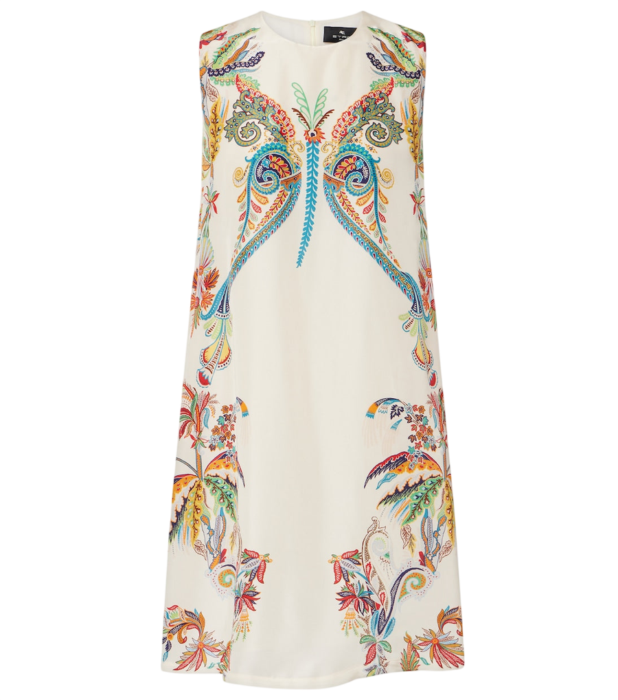 Minivestido de seda estampado Etro