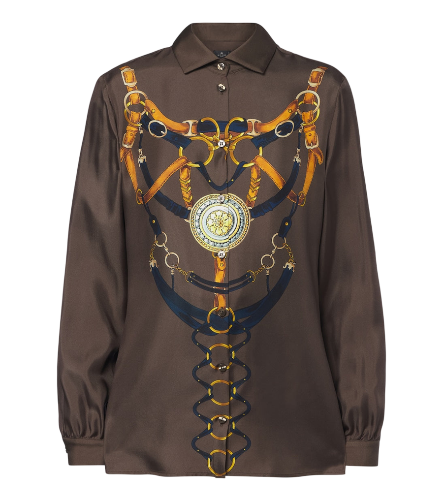 Chemise en soie imprimée Etro