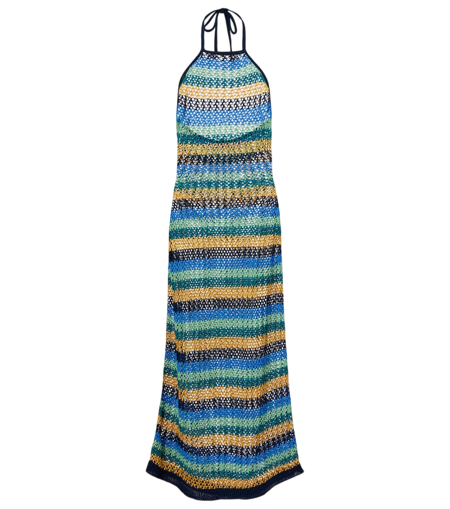 Maxivestido Etro de mezcla de algodón a rayas