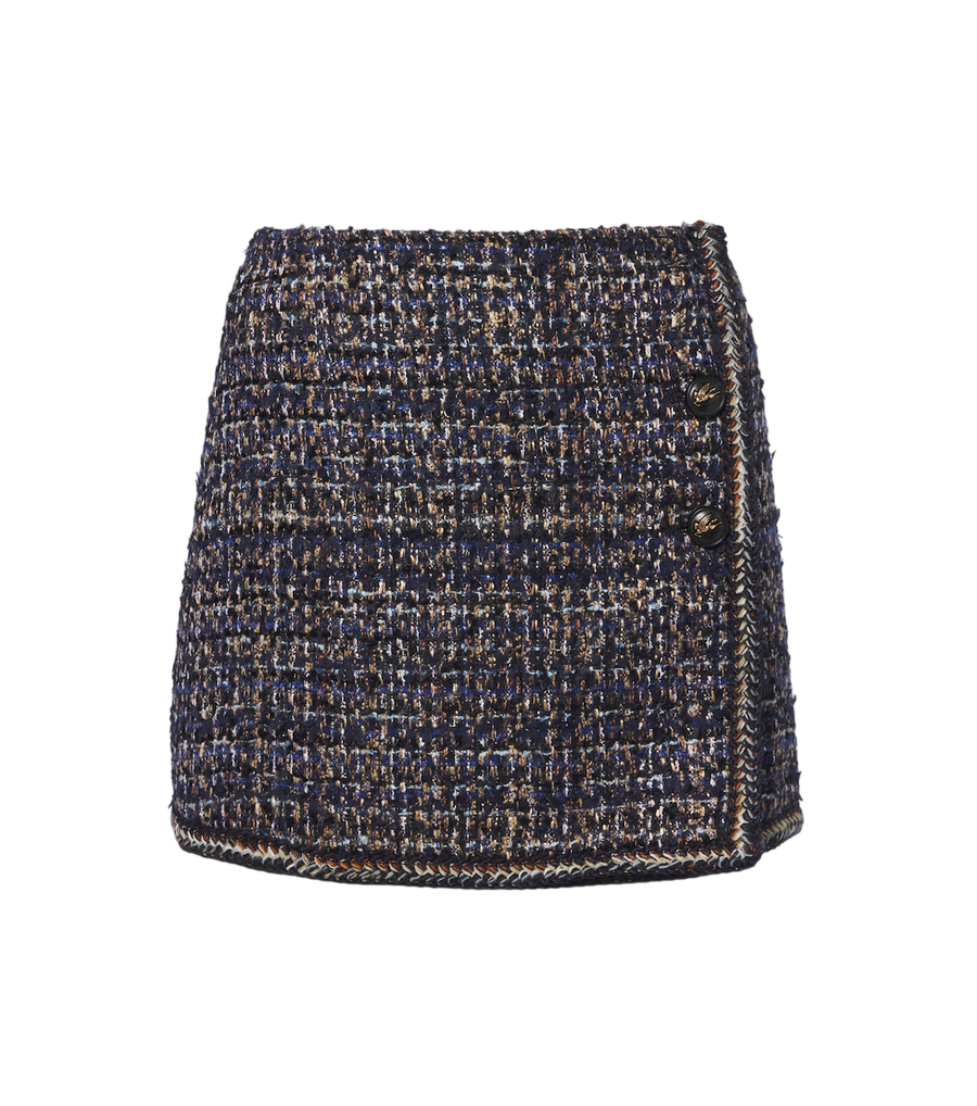 Minifalda de tweed de Etro