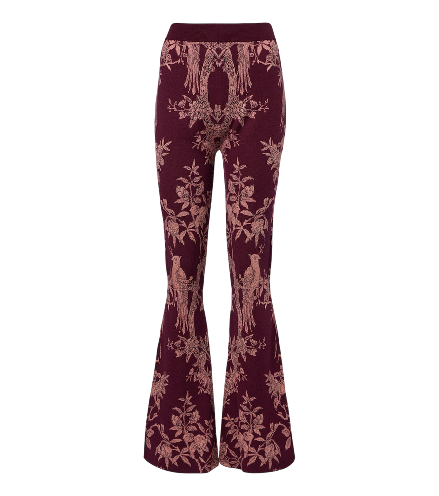 Etro Wool-blend jacquard flared pants