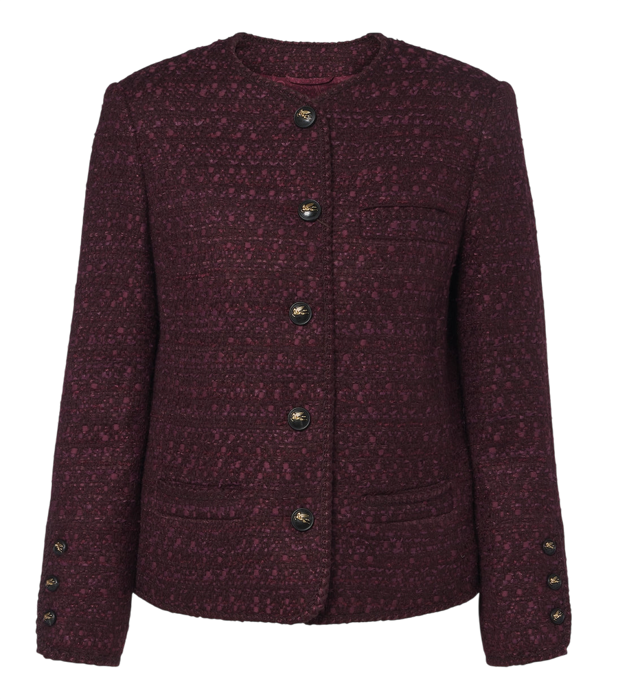 Etro Wool-blend tweed jacket