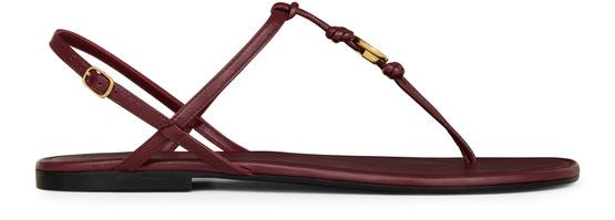 Celine Penny Sandal in Supple Calfskin