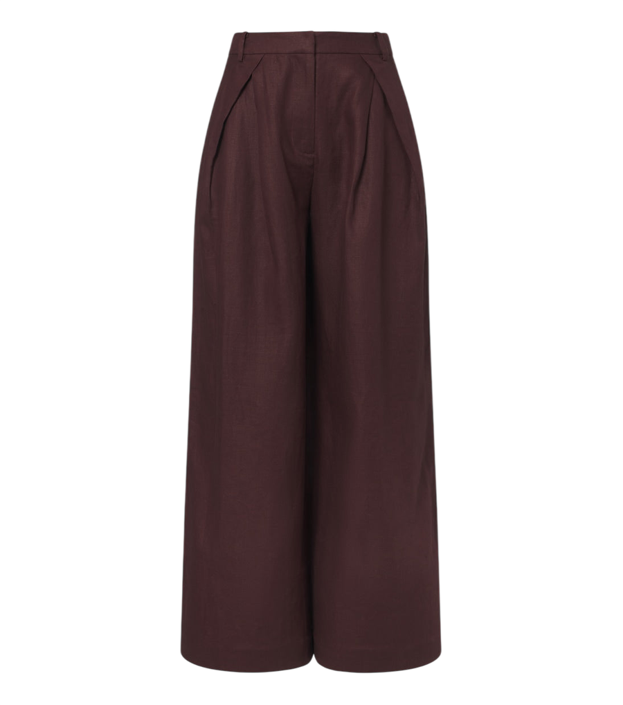 Faithfull Sofia linen wide-leg pants