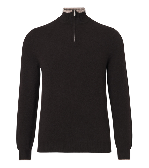 Fedeli Cashmere half-zip sweater