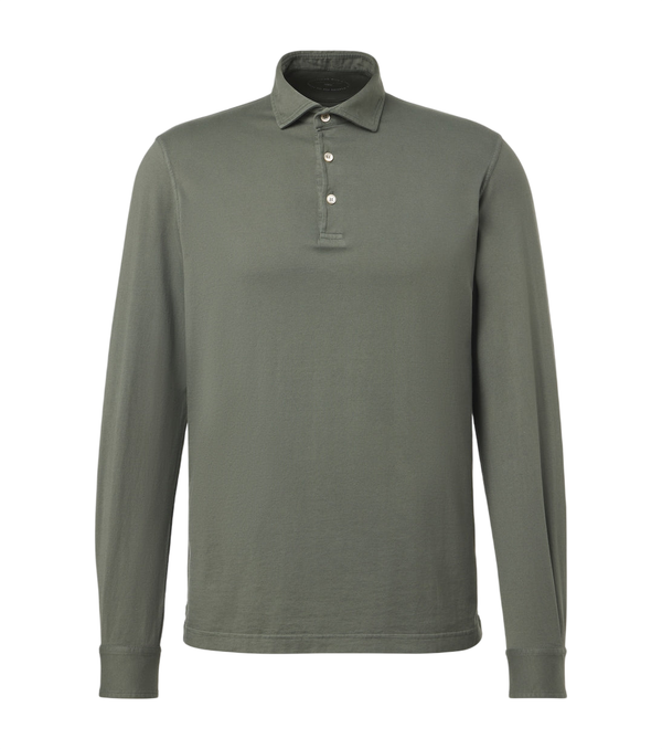 Fedeli Cotton piqué polo shirt