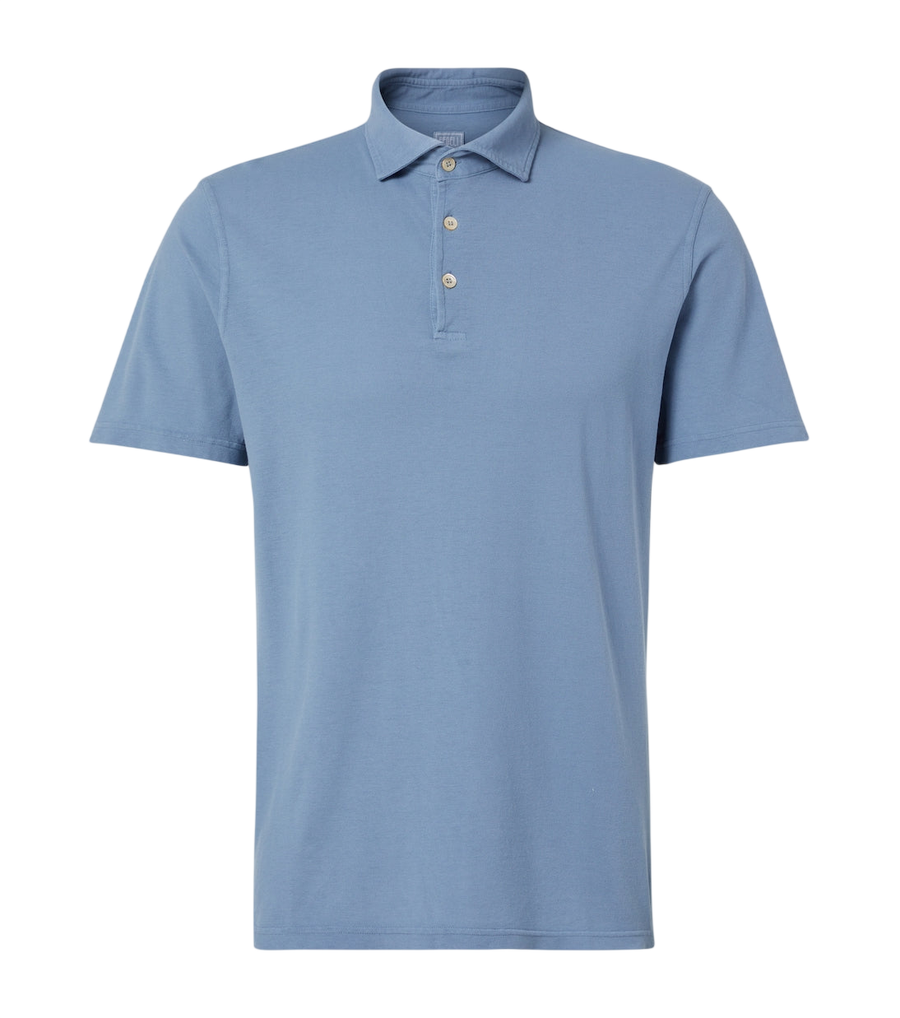 Fedeli Cotton piqué polo shirt