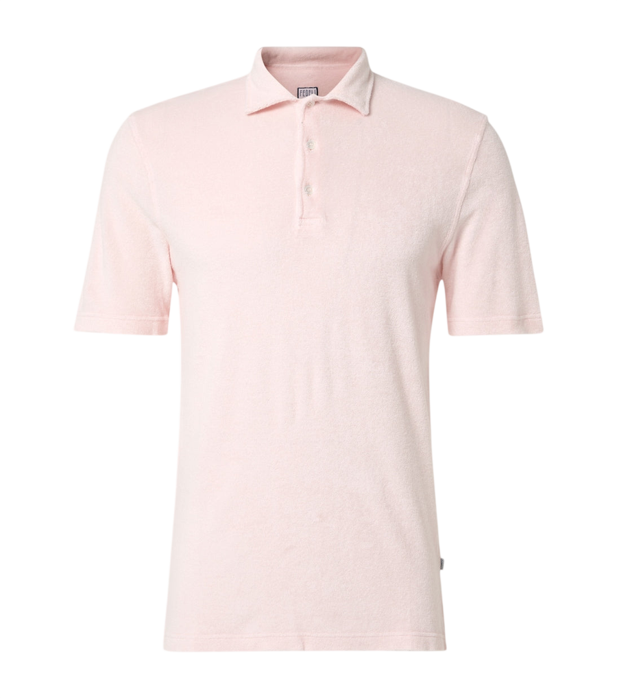 Fedeli Cotton terry polo shirt